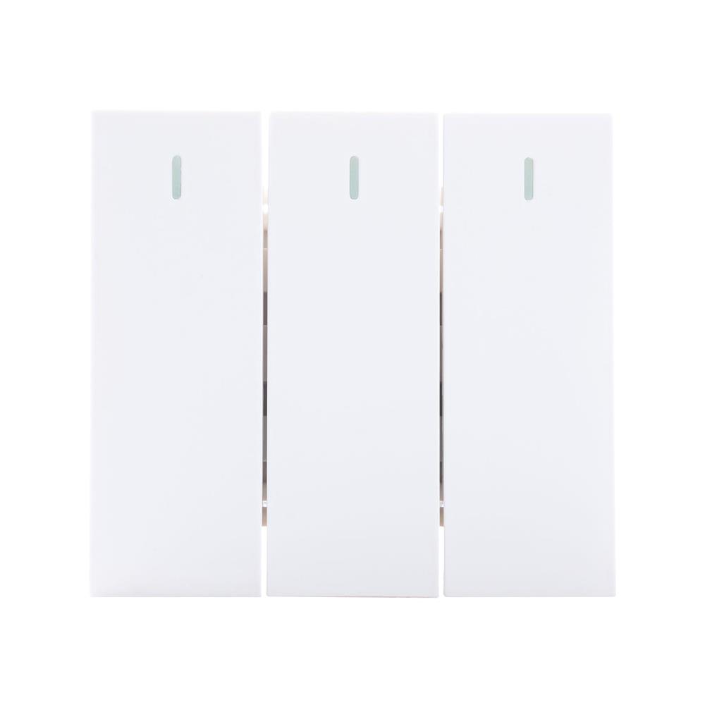 สวิตซ์ 2 ทาง 3 ช่อง SIZE L SIMON 52S-032L-WH สีขาว