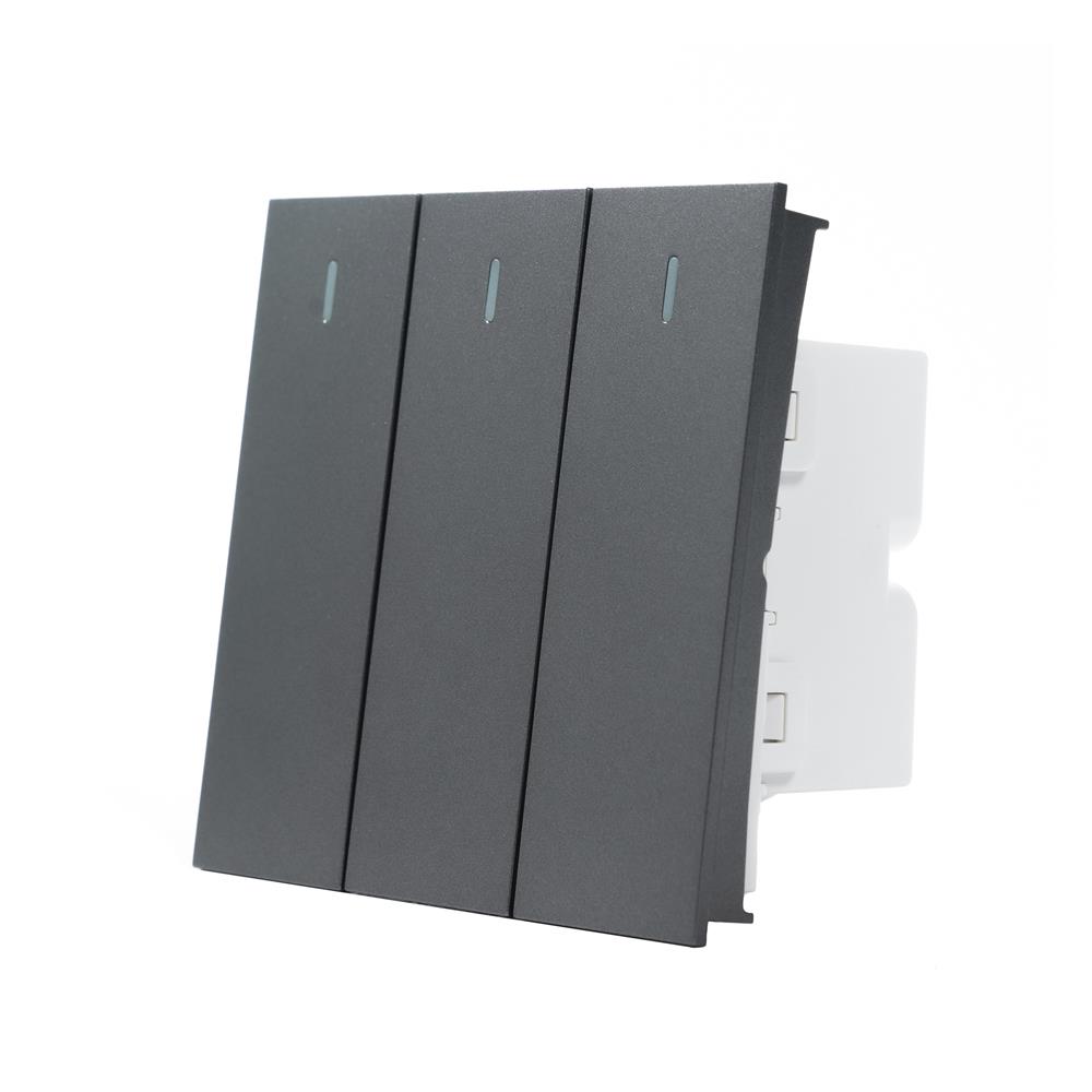 สวิตซ์ 2 ทาง 3 ช่อง SIZE L SIMON HN132-GR7 สีเทา