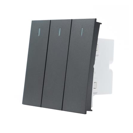 สวิตซ์ 1 ทาง 3 ช่อง SIZE L SIMON HN131-GR7 สีเทา_1