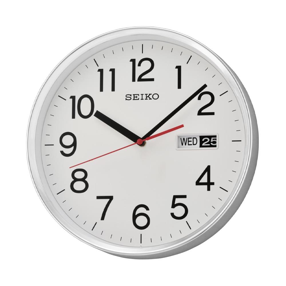 นาฬิกาแขวน SEIKO CLOCKS QXF104S 11.9 นิ้ว สีเงิน
