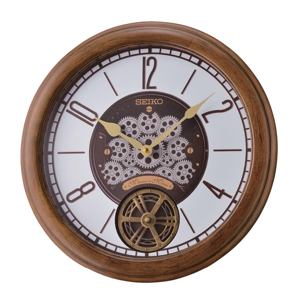 นาฬิกาแขวน SEIKO CLOCKS QXM611B 14.7 นิ้ว สีน้ำตาล_1