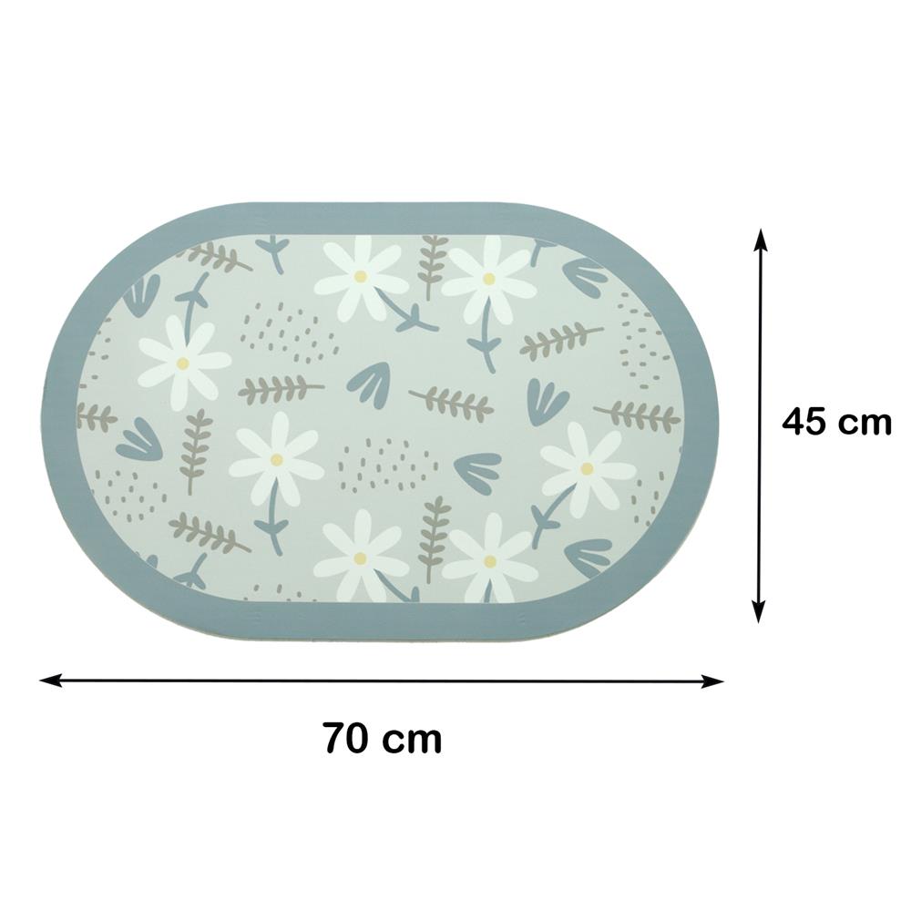 พรม HOME LIVING STYLE BLOOM 45X70 ซม. สีฟ้า