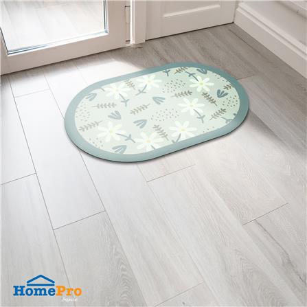 พรม HOME LIVING STYLE BLOOM 45X70 ซม. สีฟ้า_6