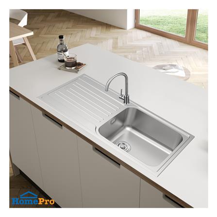 ซิงค์ฝัง 1 หลุม 1 ที่พัก TEKA TG 100 1B1D SS เงิน_2