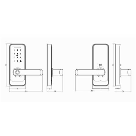 กลอนดิจิตอล VECO LB233F สีดำ_4