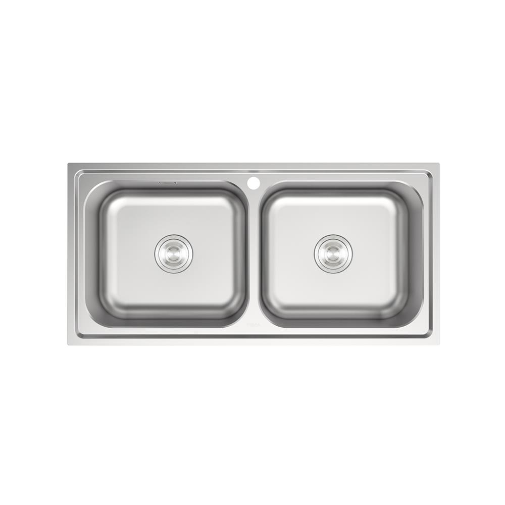 ซิงค์ฝัง 2 หลุม TEKA TG 100 2B OVF PAL สีเงิน