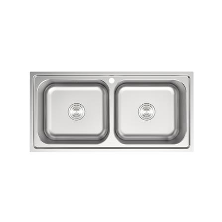 ซิงค์ฝัง 2 หลุม TEKA TG 100 2B OVF PAL สีเงิน_0