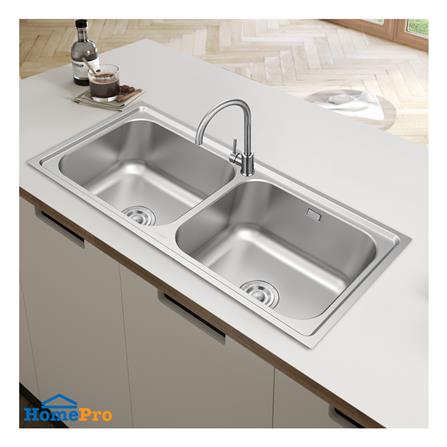 ซิงค์ฝัง 2 หลุม TEKA TG 100 2B OVF PAL สีเงิน_2