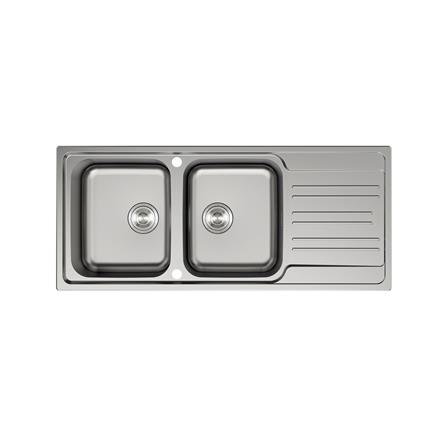 ซิงค์ฝัง 2 หลุม 1 ที่พัก TEKA TG 120 2B1D สีเงิน_0