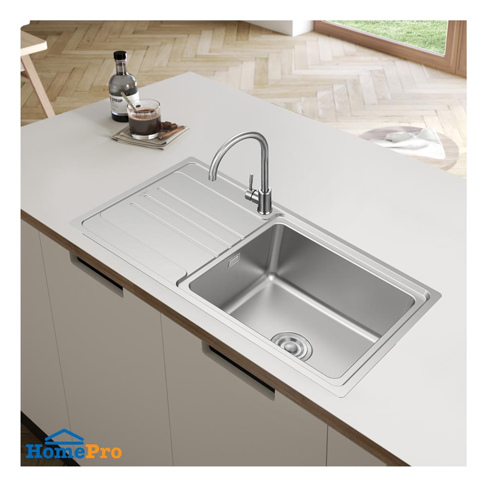 ซิงค์ฝัง 1 หลุม 1 ที่พัก TEKA TT 86 1B1D สีเงิน