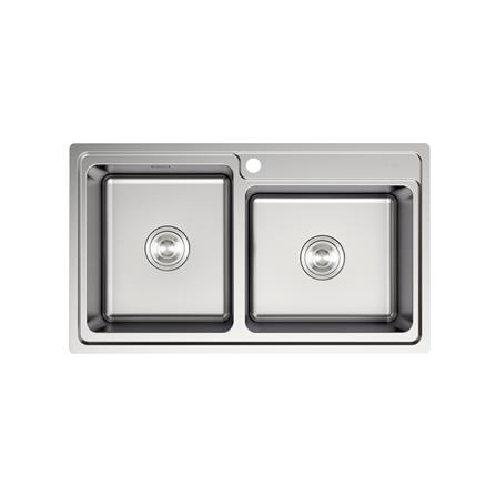 ซิงค์ฝัง 2 หลุม TEKA TT 86 2B สีเงิน_0