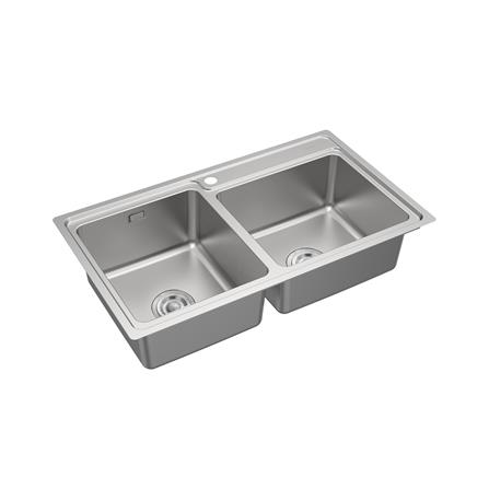 ซิงค์ฝัง 2 หลุม TEKA TT 86 2B สีเงิน_1