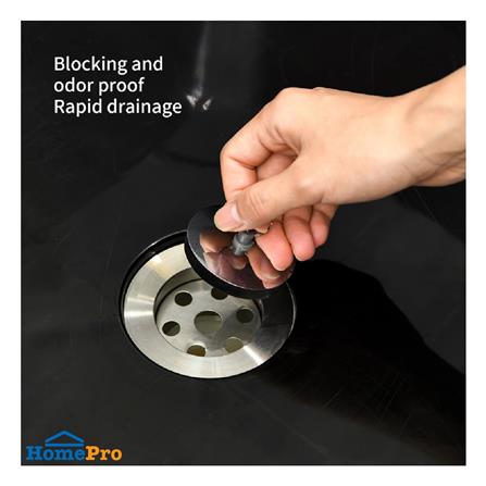 ซิงค์ขาตั้งพลาสติก 1 หลุม INFO BB6161 สีดำ_11