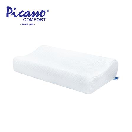 หมอนสุขภาพ เมมโมรี่โฟม PICASSO COOL GEL ไซซ์ XL 14x24 นิ้ว สี WHITE_0