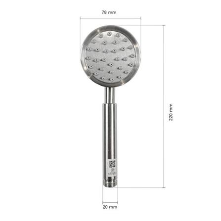 ชุดฝักบัวสายอ่อน 1 ระดับ MEIN K2100469 สเตนเลส_1