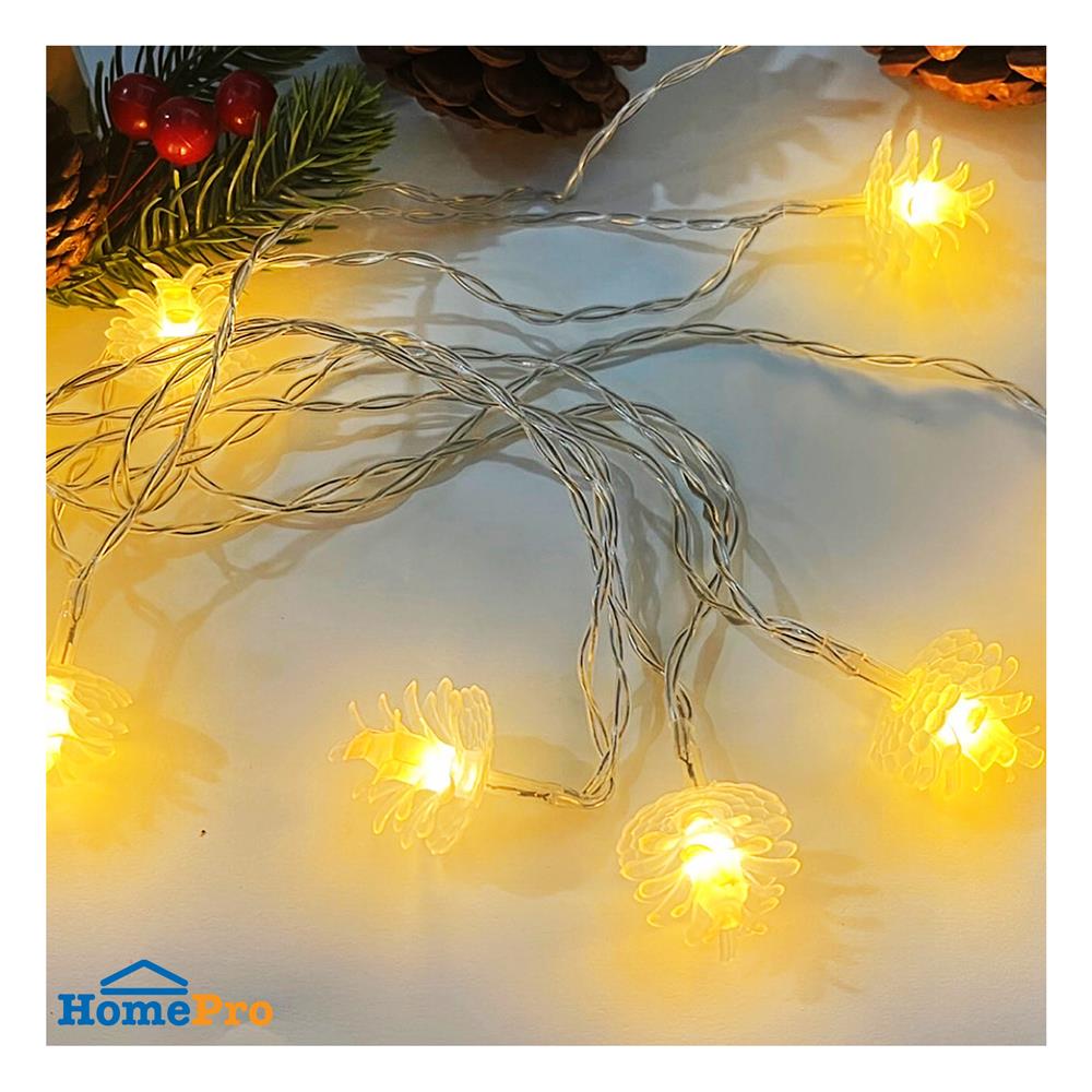 ไฟกะพริบ LED SIAMXMAS PINE CONES 1 วัตต์ 2.1 เมตร WARM WHITE