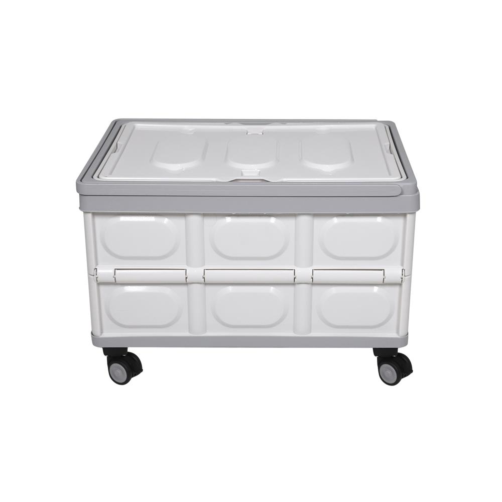 กล่องพับได้ มีล้อลาก STACKO GLAM 52X35.5X35.5 ซม. สีเทา