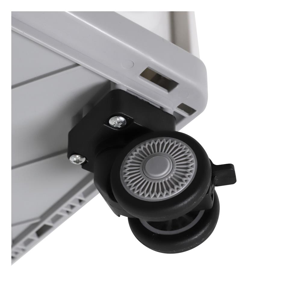 กล่องพับได้ มีล้อลาก STACKO GLAM 52X35.5X35.5 ซม. สีเทา