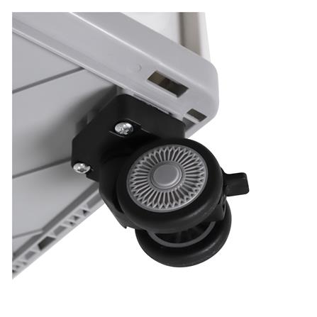 กล่องพับได้ มีล้อลาก STACKO GLAM 52X35.5X35.5 ซม. สีเทา_6