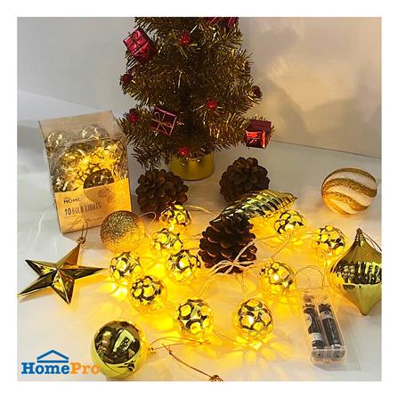 ไฟกะพริบ LED SIAMXMAS GOLDEN BALL 1 วัตต์ 2.1 เมตร WARM WHITE