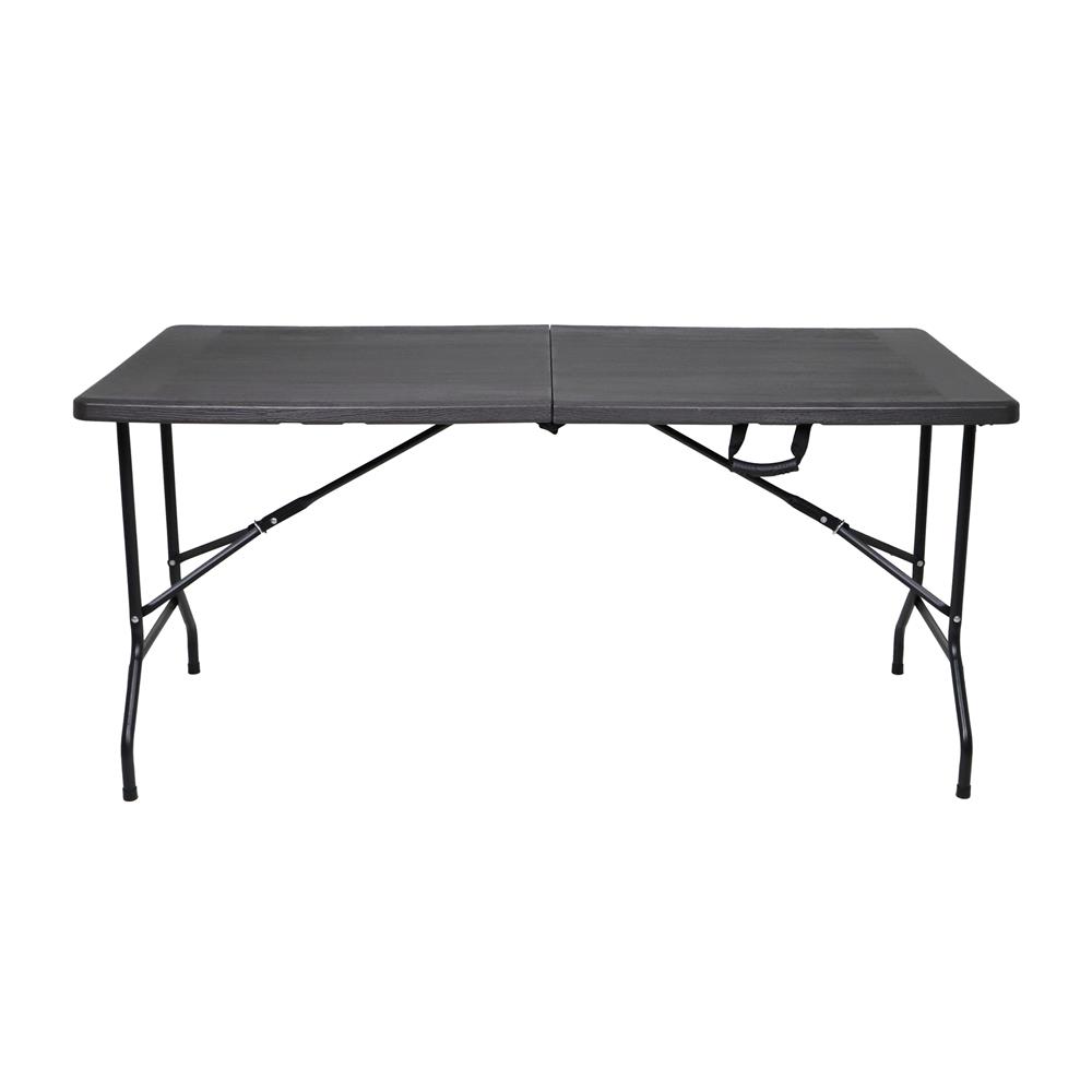 โต๊ะพับอเนกประสงค์ HDPE SPRING 150 ซม. สีน้ำตาล