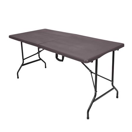 โต๊ะพับอเนกประสงค์ HDPE SPRING 150 ซม. สีน้ำตาล_1