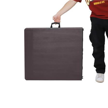 โต๊ะพับอเนกประสงค์ HDPE SPRING 150 ซม. สีน้ำตาล_3