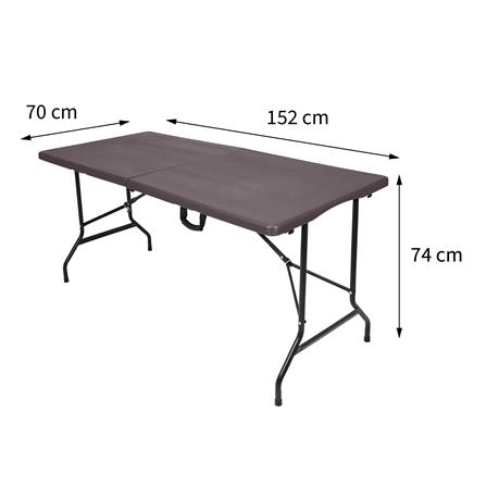 โต๊ะพับอเนกประสงค์ HDPE SPRING 150 ซม. สีน้ำตาล_8