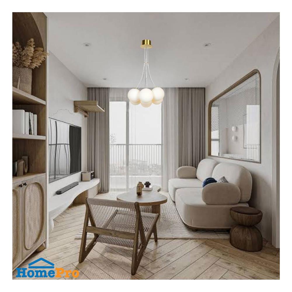 ไฟช่อ L&E 01-03138 สีทอง/ขาว 7 หัว