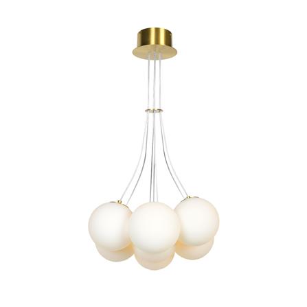 ไฟช่อ L&E 01-03138 สีทอง/ขาว 7 หัว_0