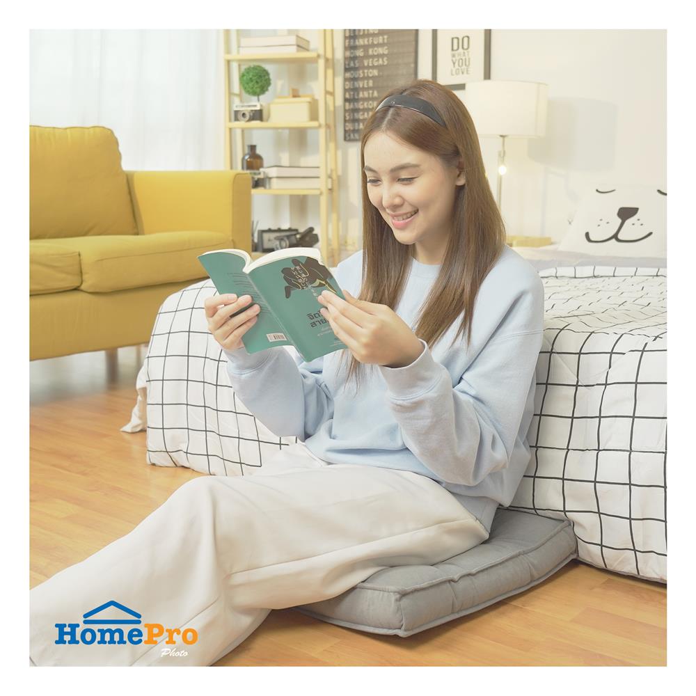 เบาะรองนั่ง HOME LIVING STYLE ZEN 17X17 นิ้ว สีเทา