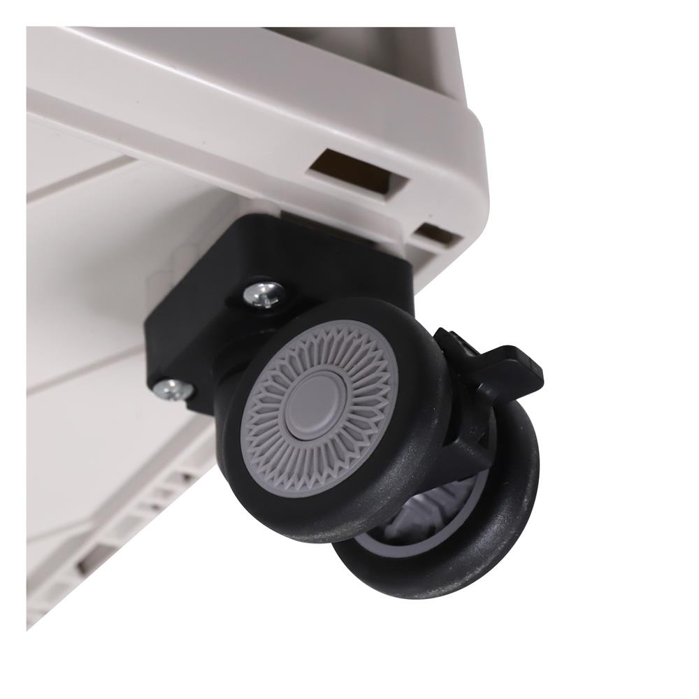 กล่องพับพร้อมท็อปไม้ มีล้อลาก STACKO GLAM 52X35.5X35.5 ซม. สีน้ำตาล