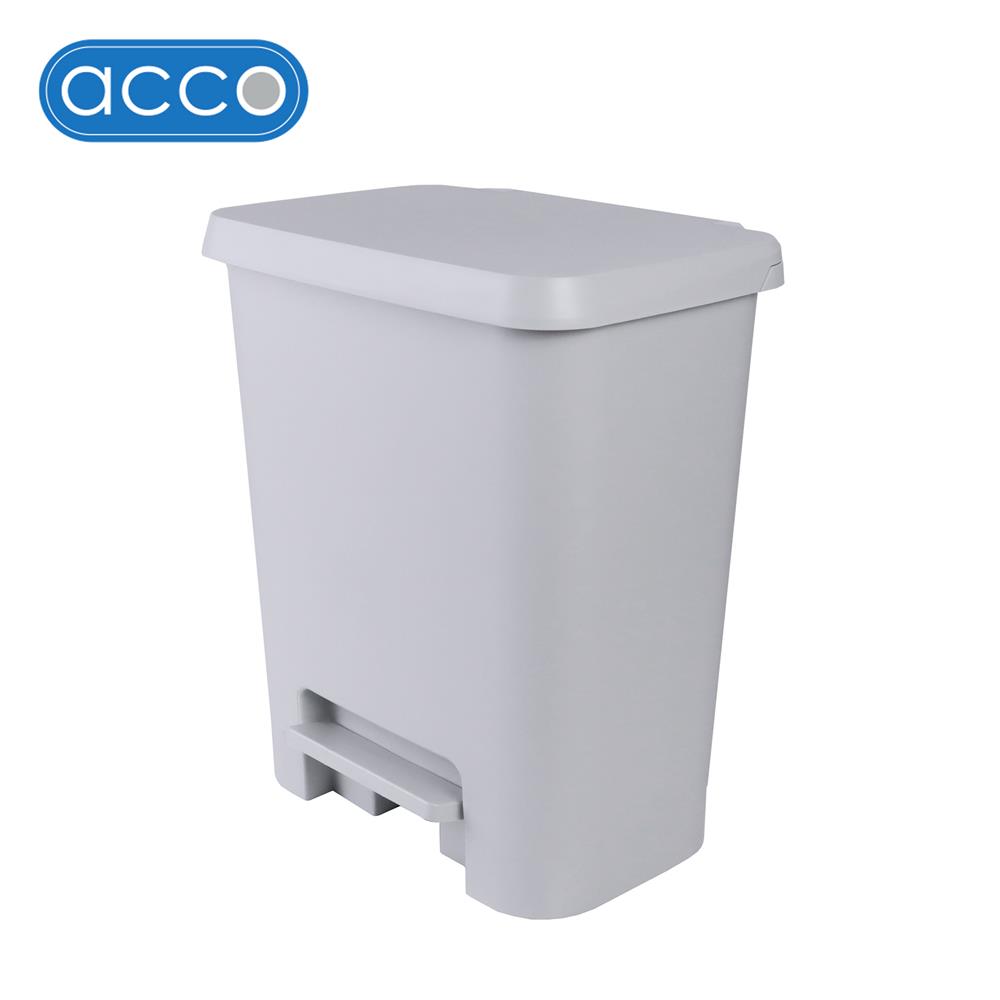 ถังขยะเหยียบเหลี่ยม ACCO 24 ลิตร สีเทา