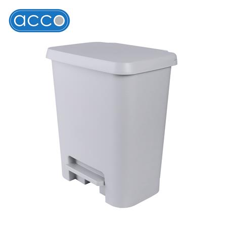ถังขยะเหยียบเหลี่ยม ACCO 24 ลิตร สีเทา_0