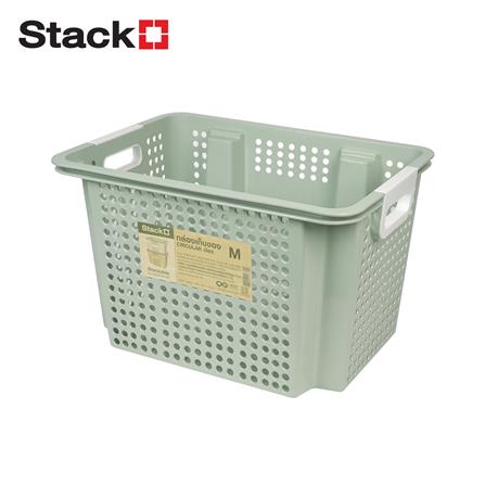 กล่องเก็บของ STACKO CIRCULAR 45.5x32.5x28 ซม. สีเขียว_1