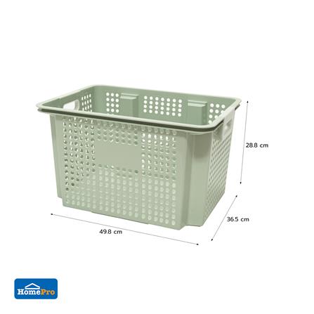 กล่องเก็บของ STACKO CIRCULAR 49.8x36.5x28.8 ซม. สีเขียว_6