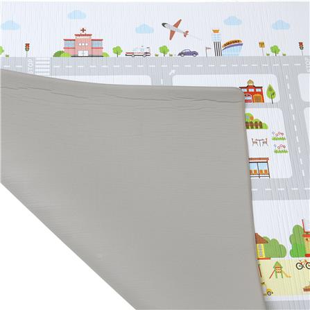 แผ่นอเนกประสงค์ HOME LIVING STYLE THE ROAD 130X190 ซม. สีเทา_2