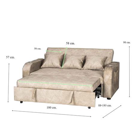 โซฟาเบด AS FURNITURE THANOS CCRU58 สีครีม_8