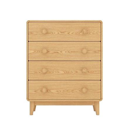 ตู้ลิ้นชัก 4 ลิ้นชัก SB FURNITURE HAGI 19218457 80 ซม. สีไม้อ่อน_0