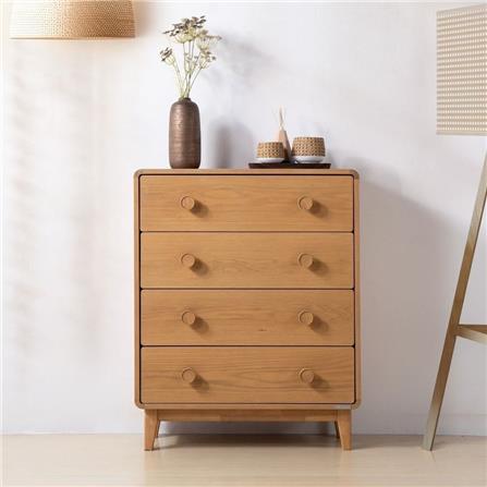 ตู้ลิ้นชัก 4 ลิ้นชัก SB FURNITURE HAGI 19218457 80 ซม. สีไม้อ่อน_7