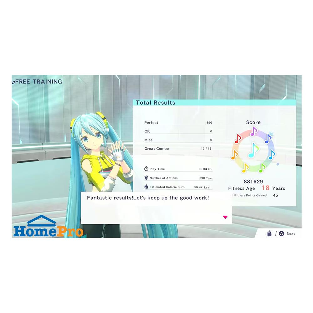 แผ่นเกม NINTENDO SWITCH FITNESS BOXING FEAT. HATSUNE MIKU