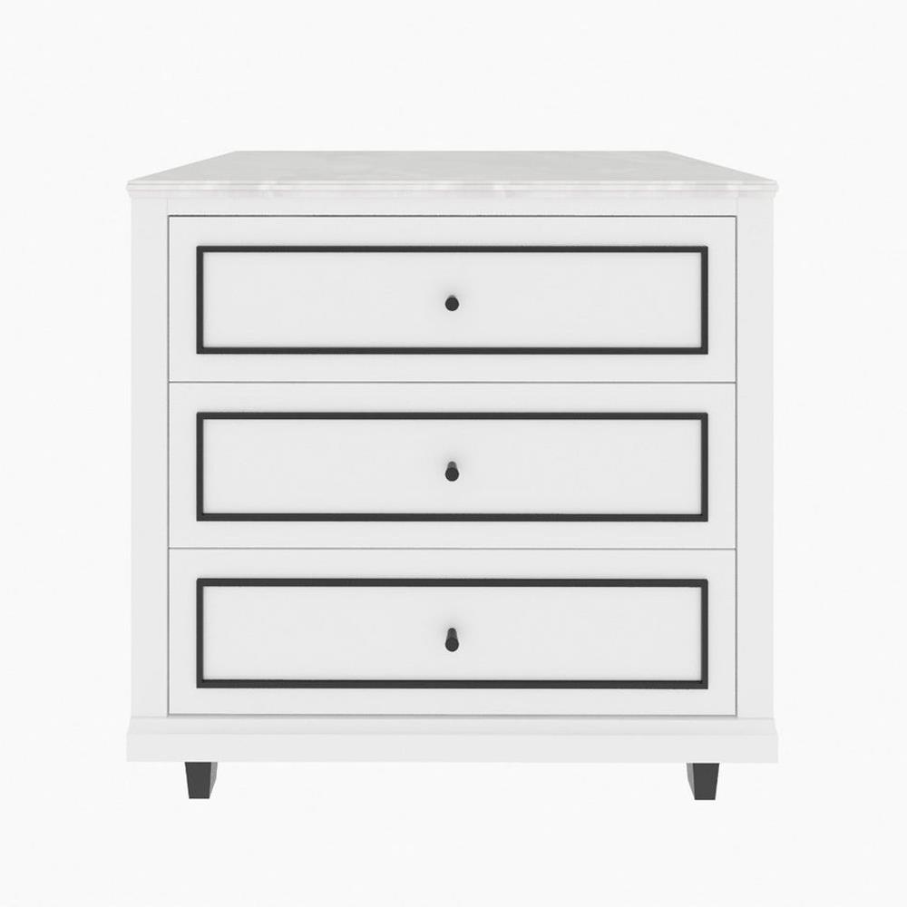 ตู้ลิ้นชัก 3 ลิ้นชัก SB FURNITURE ETERNO 19223411 90 ซม. สีขาว