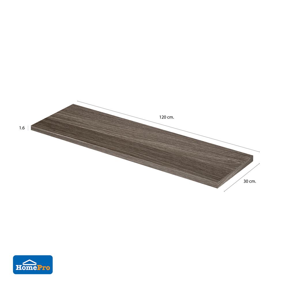 แผ่นชั้นไม้เมลามีน STACKO 120X30X1.6 ซม. สีวิชโอ๊ค