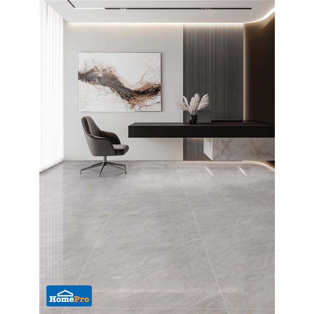 กระเบื้องพื้น 60x60 ซม. TARA เบอร์นาร์ด เทา PM 1.44 ตร.ม.