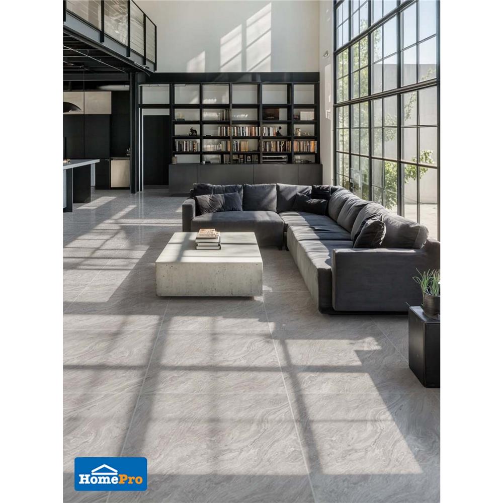 กระเบื้องพื้น 60x60 ซม. TARA เบอร์นาร์ด เทา PM 1.44 ตร.ม.
