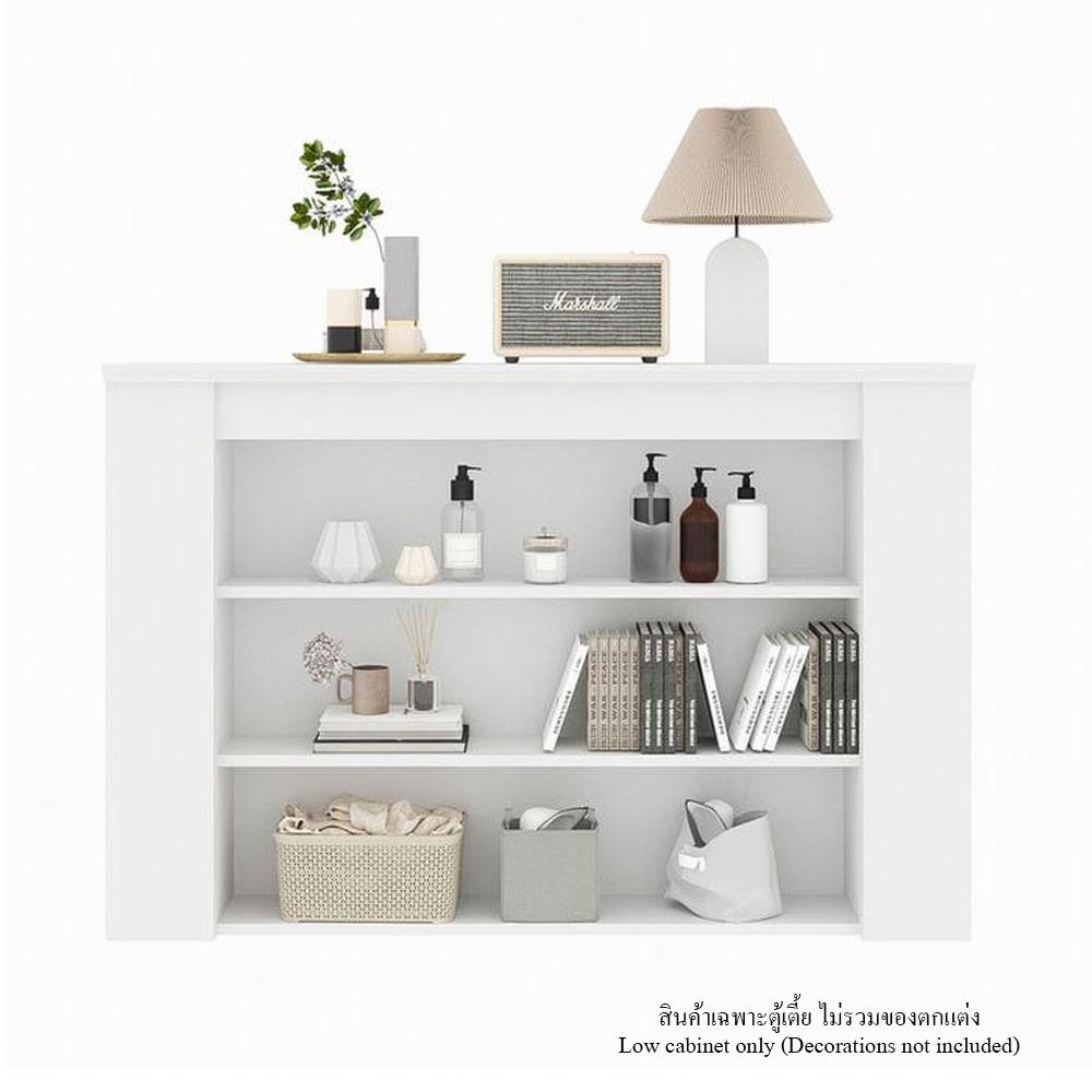 ตู้เตี้ย KONCEPT MONETA 19212749 120 ซม. สีขาว