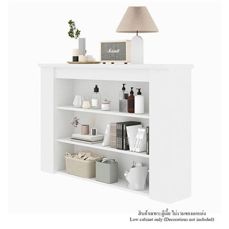 ตู้เตี้ย KONCEPT MONETA 19212749 120 ซม. สีขาว_0