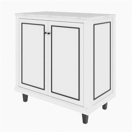 ตู้เตี้ยบานเปิด SB FURNITURE ETERNO 19223412 90 ซม. สีขาว_0