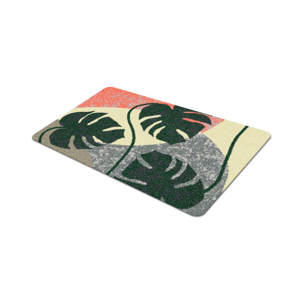 พรมเช็ดเท้าดักฝุ่น PRAW TROPICAL 50X75 ซม. สีเบจ