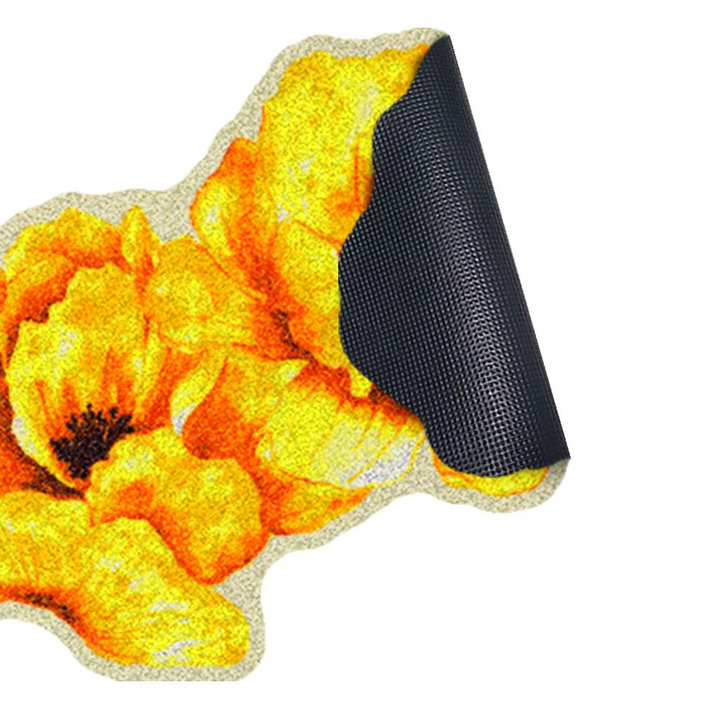 พรมเช็ดเท้าดักฝุ่น PRAW YELLOW BLOSSOM 75X100 ซม. สีเหลือง